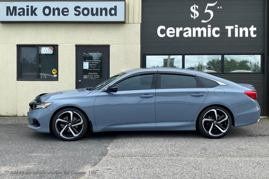 Tinted glass on 2 door coupe